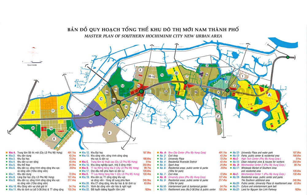 bản đồ quy hoạch nam sài gòn