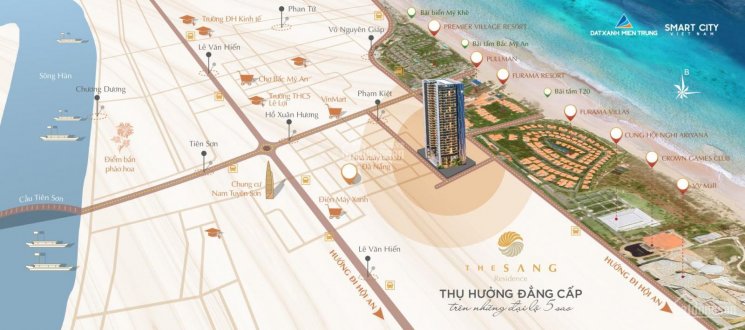 Cơ hội sở hữu căn hộ mơ ước bên bờ biển Mỹ Khê xinh đẹp giữa lòng Đà Nẵng,hỗ trợ vay 80%,CK cao 17%
