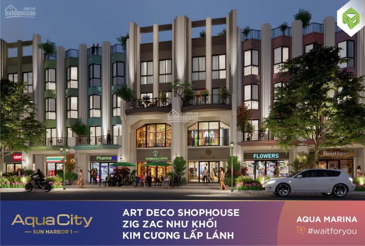 Shophouse trung tâm Bến du thuyền Aqua City - cam kết mua lại với lãi suất lên đến 7.5%/năm