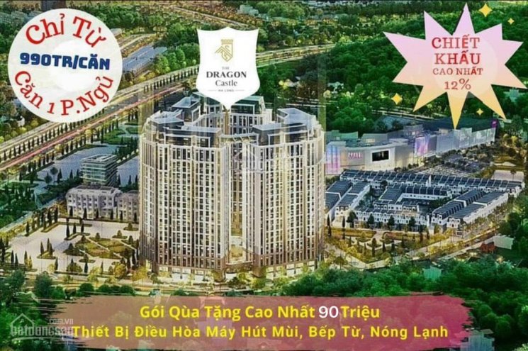 Bán suất ngoại giao view biển, ngay Aeon Mall tại The Dragon Castle Hạ Long - giá sốc mùa dịch