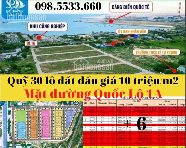 Đầu tư mùa dịch đất nền cảng biển, chỉ từ 1 tỷ xx/lô, The Seaport Vĩnh Tân Bình Thuận, cơ hội ĐT