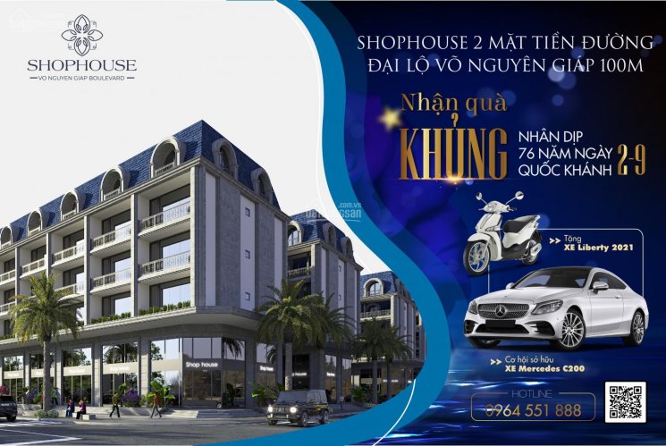 Tưng bừng tháng 9 - tặng ngay quà khủng cho khách hàng đầu tiền khi mua shophouse An Cựu City