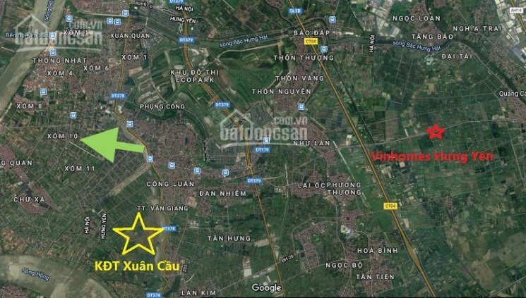 Đất Xuân Quan, 2 mặt tiền, full thổ cư, giá đầu tư. LH 0979045053