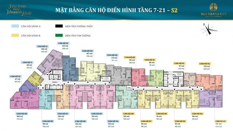 Chính chủ cho thuê CH 3PN tòa S2A Sun Grand City Thụy Khuê Residences nội thất cao cấp đồ nhập khẩu