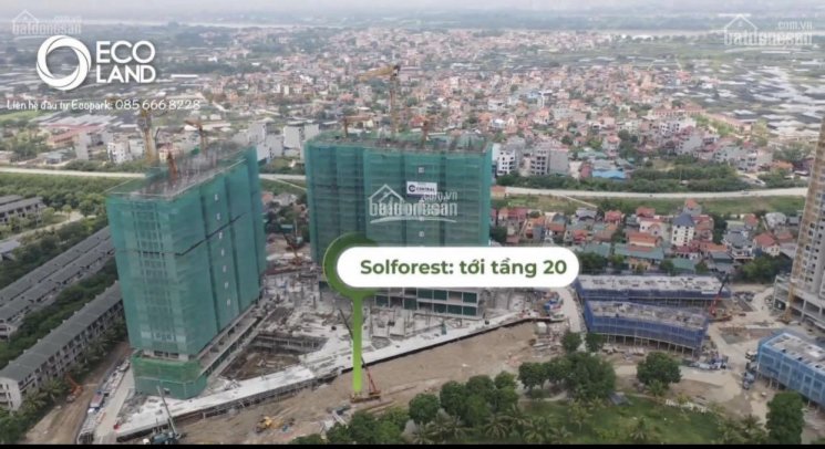 1 suất duy nhất Shophouse khối đế Solforest Ecopark tầng 1 giá tốt nhất thị trường, TT tiến độ