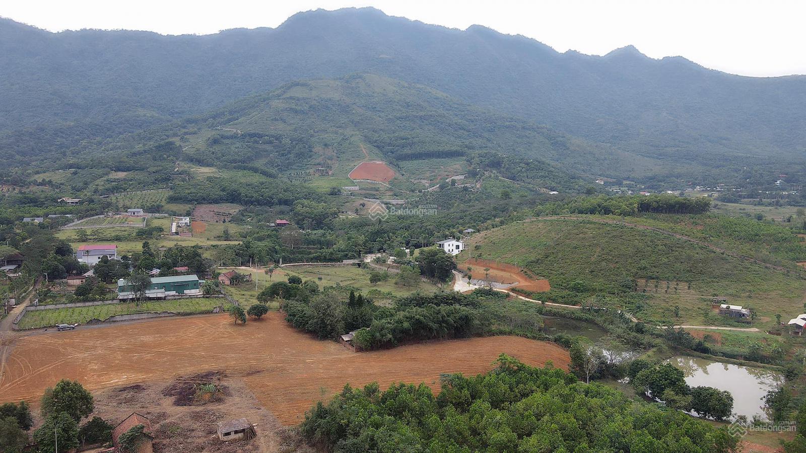 Đất nghỉ dưỡng Hòa Lạc, bán 4500m2 đất xã Tiến Xuân, Tựa núi - View hồ, gần trục chính - thoáng mát