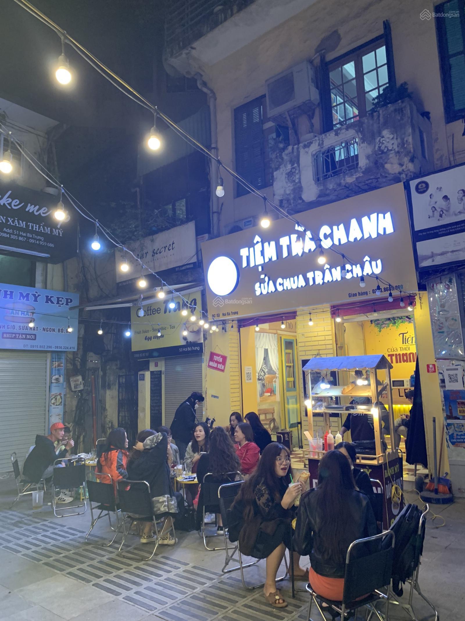 Sang nhượng quán trà Lemon Tra mặt phố Hai Bà Trưng, Hoàn Kiếm, Hà Nội