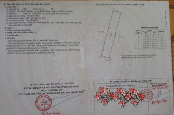 Chính chủ bán đất công sổ đỏ riêng đường An Hạ, xã Phạm Văn Hai, Bình Chánh, LH 0987246788