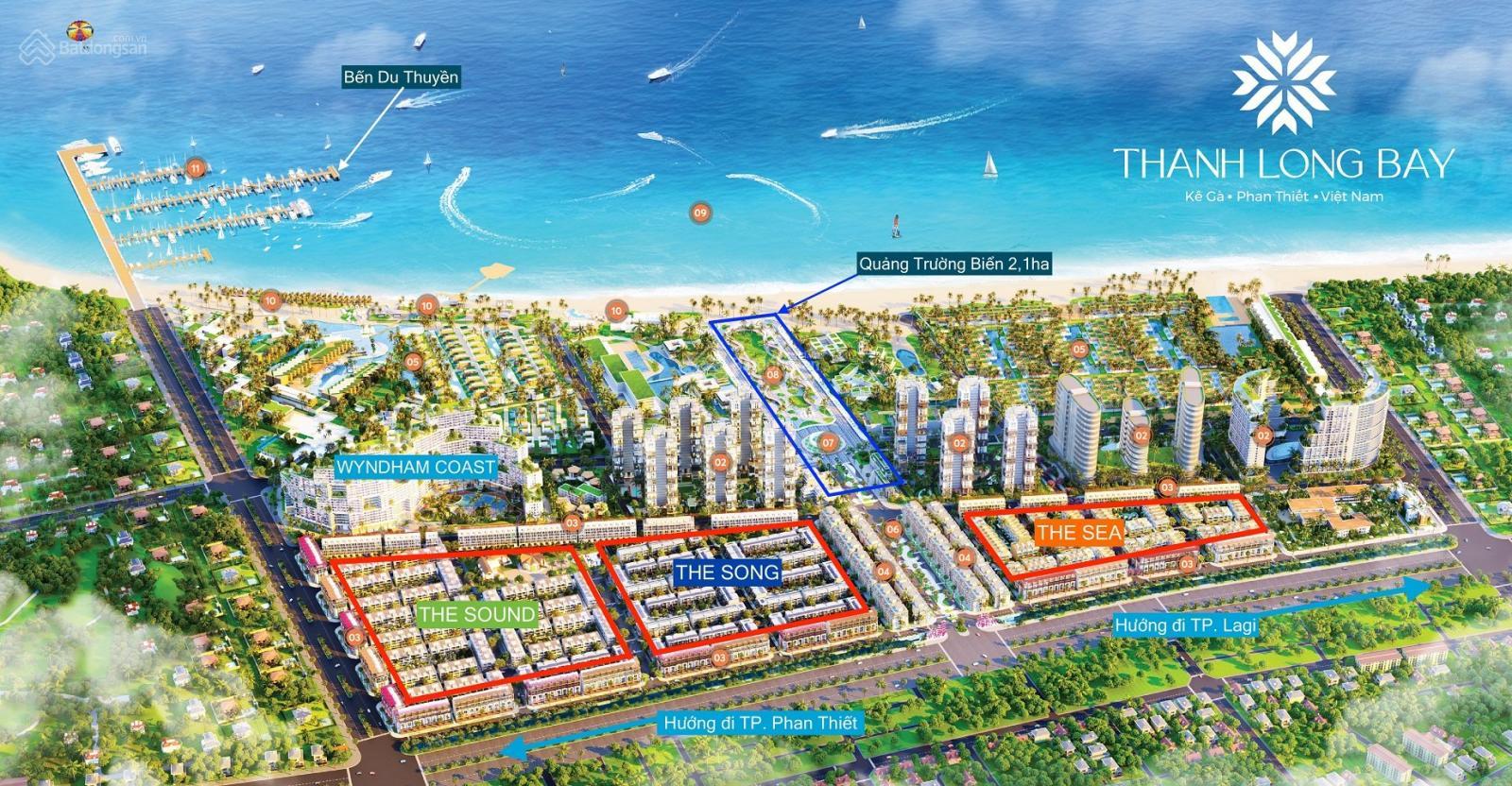 The Song Thanh Long Bay nhà phố biển 2 mặt tiền, cơ hội đầu tư sinh lời cao, sở hữu vĩnh viễn