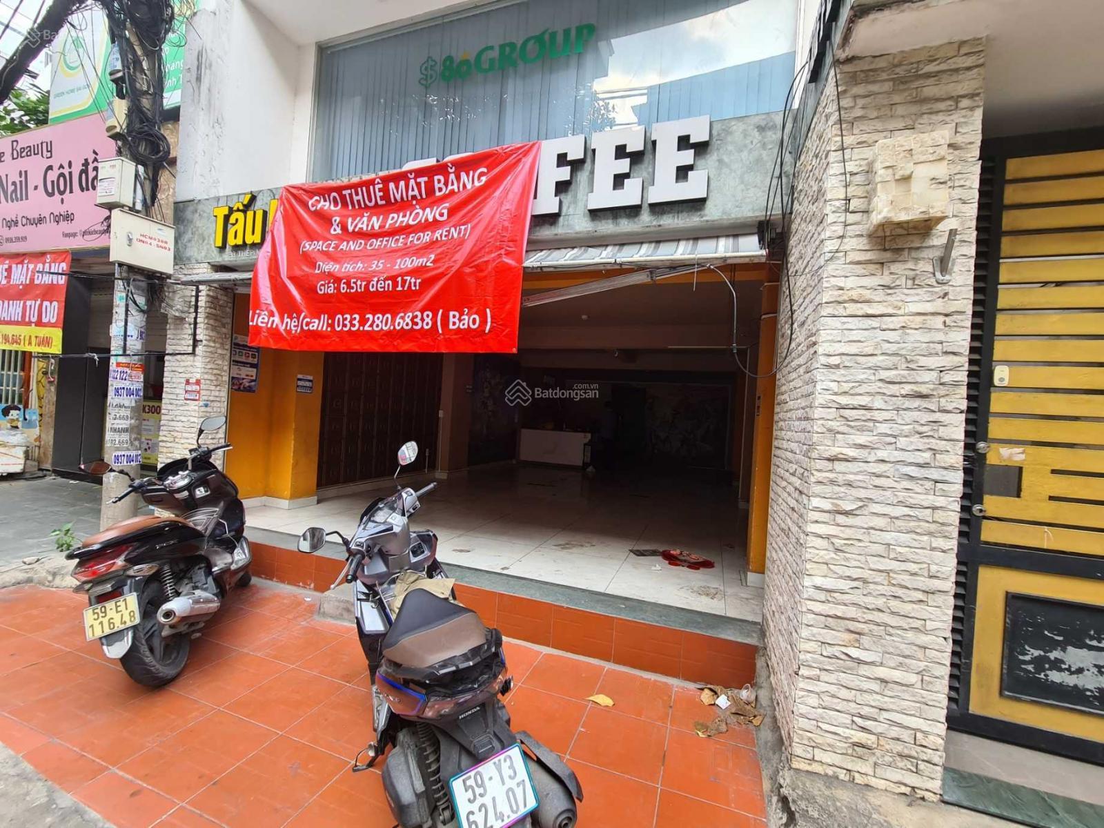 Cho thuê mặt bằng quận Tân Bình làm quán cafe hoặc shop trên đường Thép Mới. LH: 033.280.6838